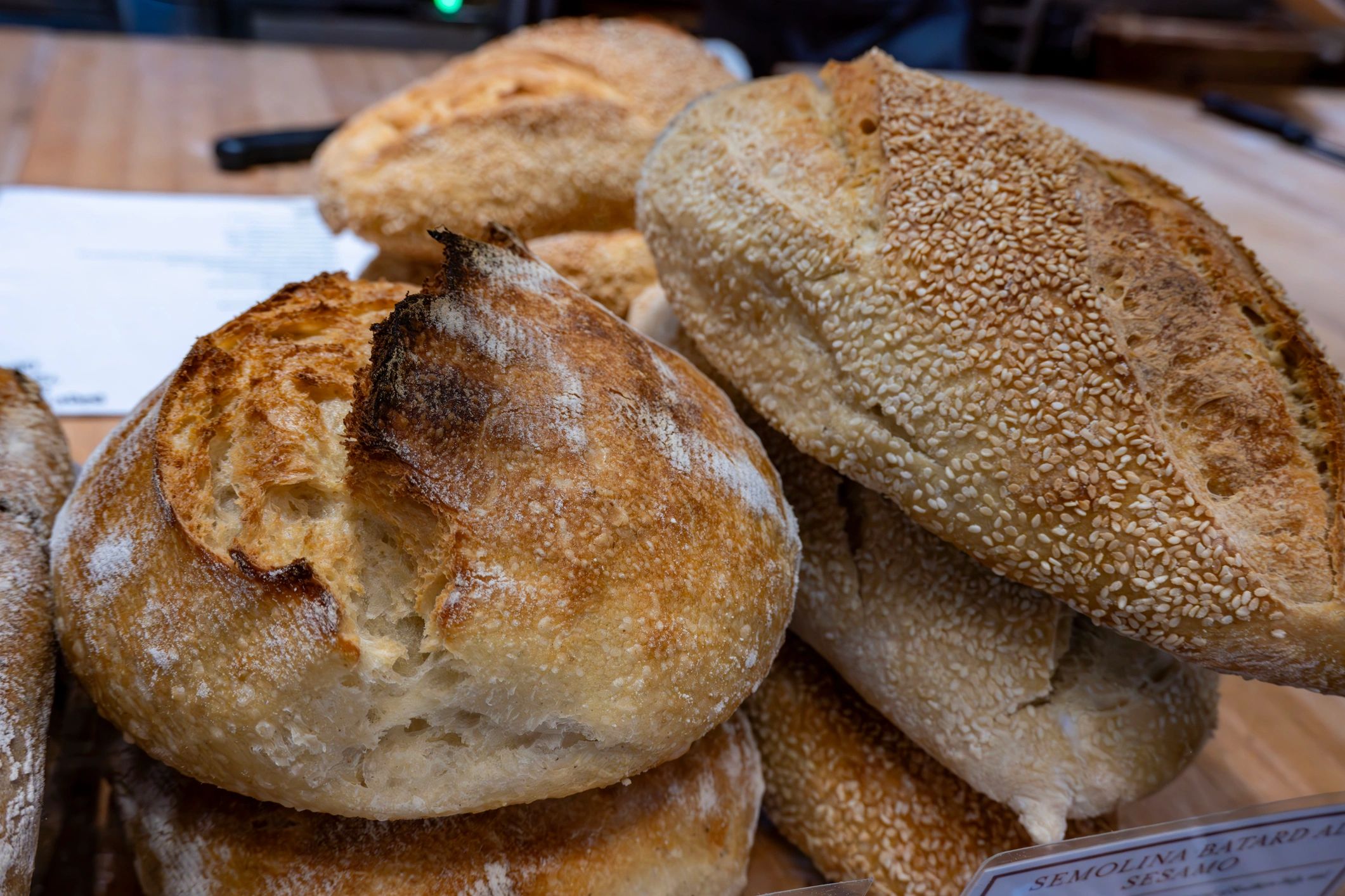 Rustic artisan bread assortment